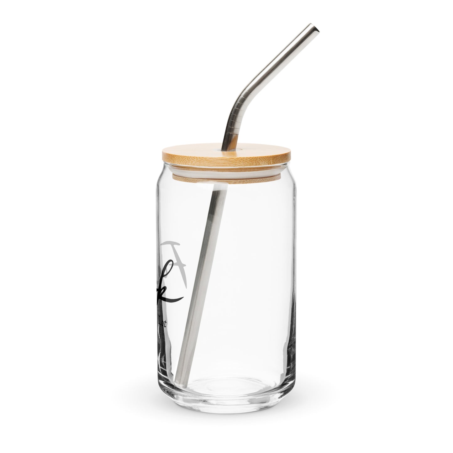 I say Fuck a lot - Can-shaped glass
