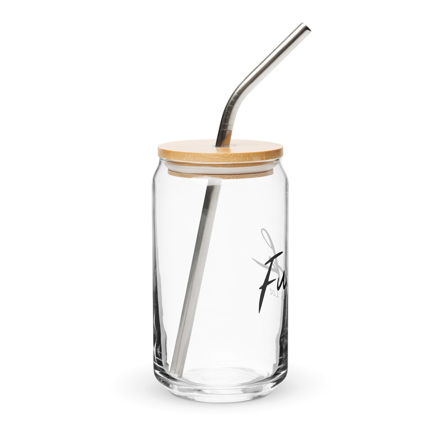 I say Fuck a lot - Can-shaped glass