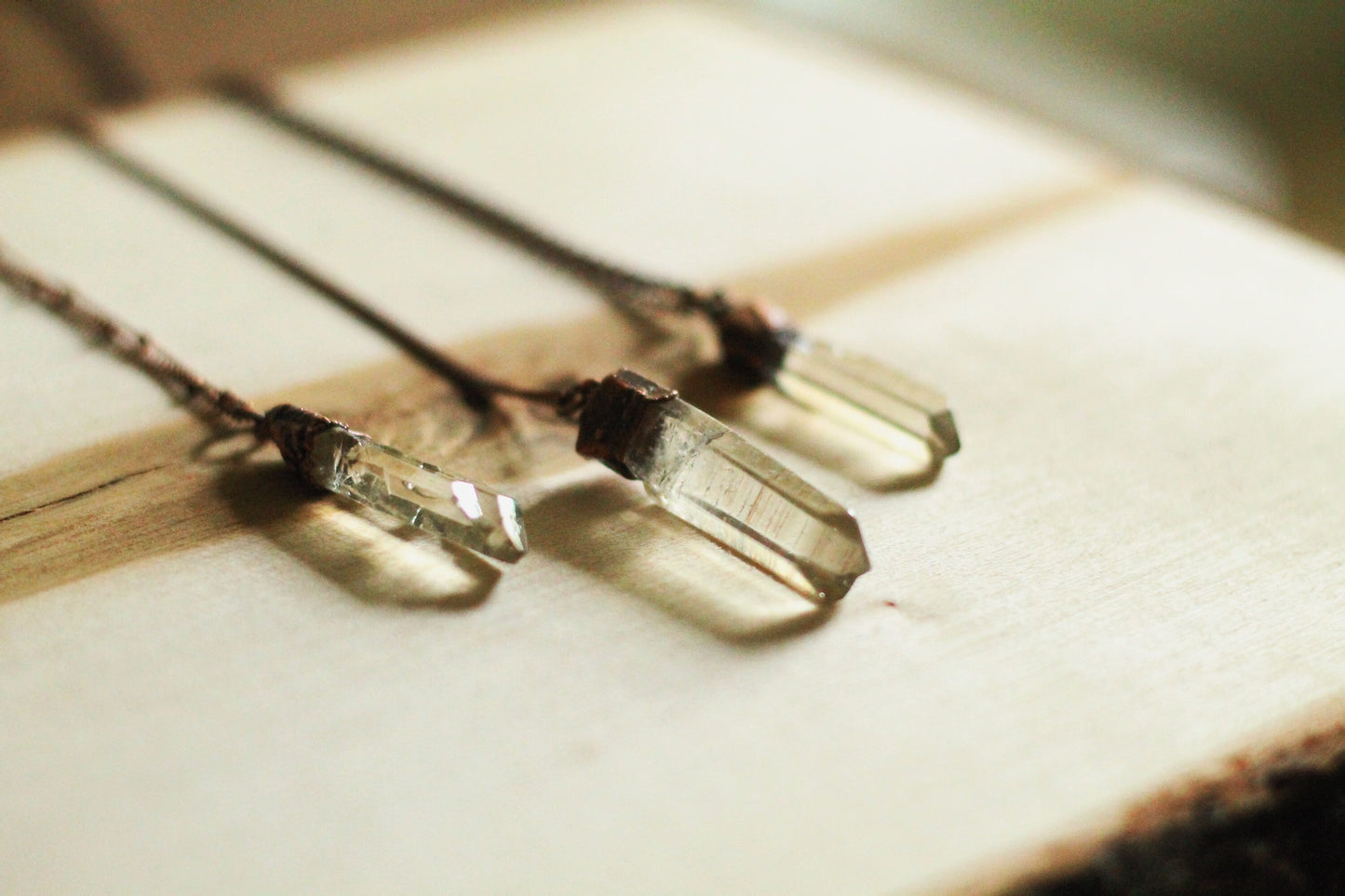 Crystal Necklace - Quartz Crystal Necklace - Crystal Quartz Necklace - Crystal Point Necklace