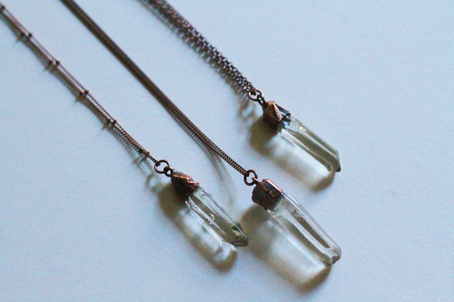 Crystal Necklace - Quartz Crystal Necklace - Crystal Quartz Necklace - Crystal Point Necklace