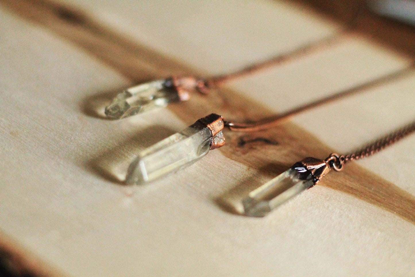 Crystal Necklace - Quartz Crystal Necklace - Crystal Quartz Necklace - Crystal Point Necklace