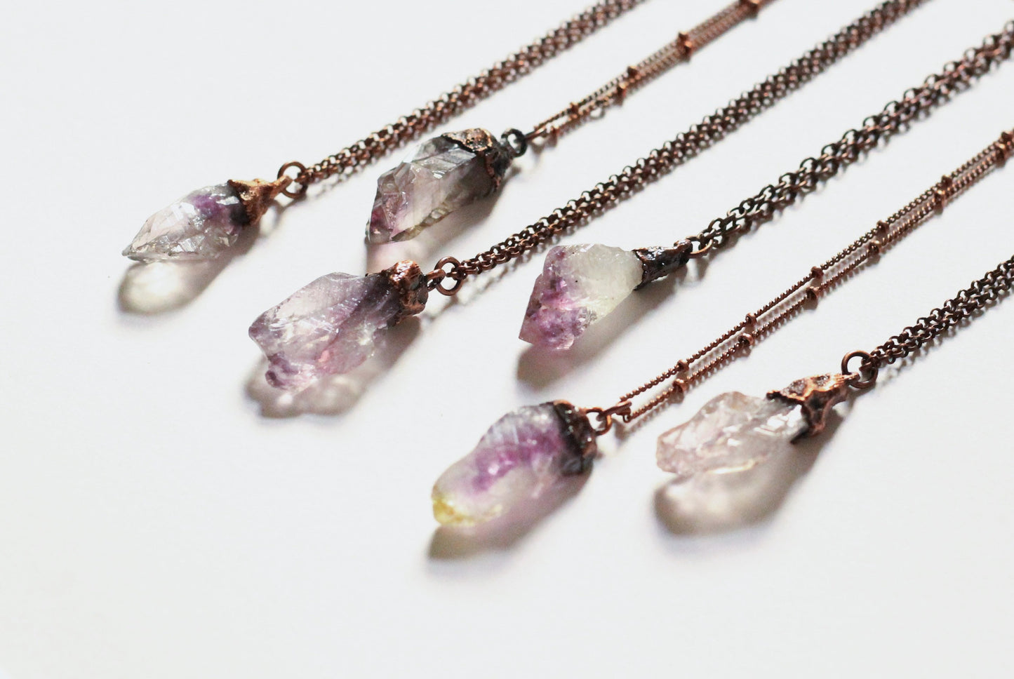Amethyst Necklace - Brazilian Amethyst Necklaces - Small Amethyst Crystal Necklace