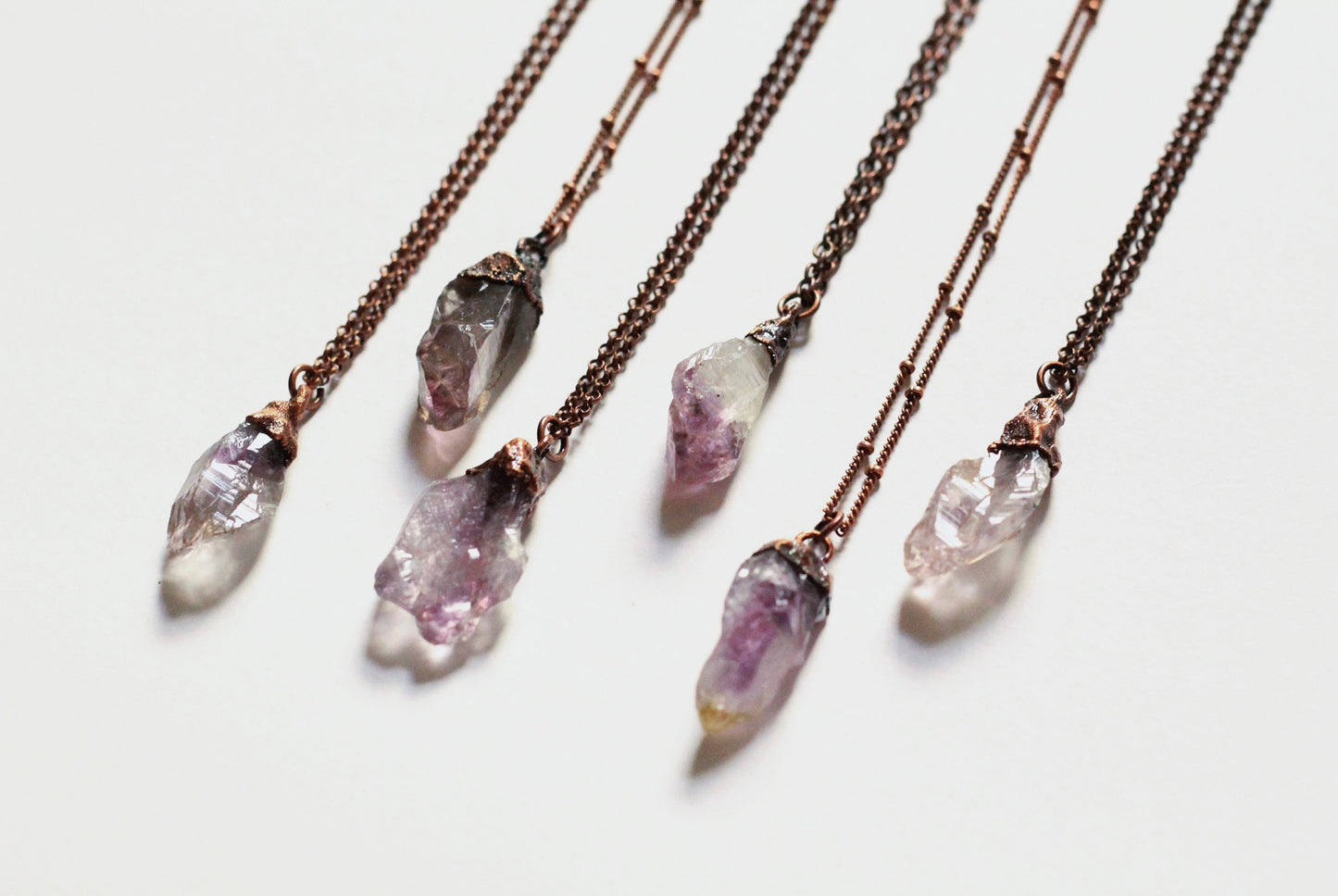 Amethyst Necklace - Brazilian Amethyst Necklaces - Small Amethyst Crystal Necklace