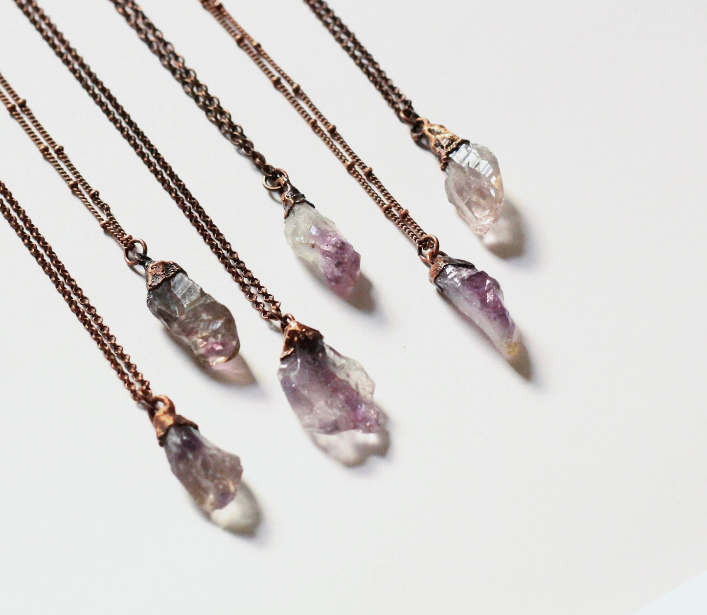 Amethyst Necklace - Brazilian Amethyst Necklaces - Small Amethyst Crystal Necklace