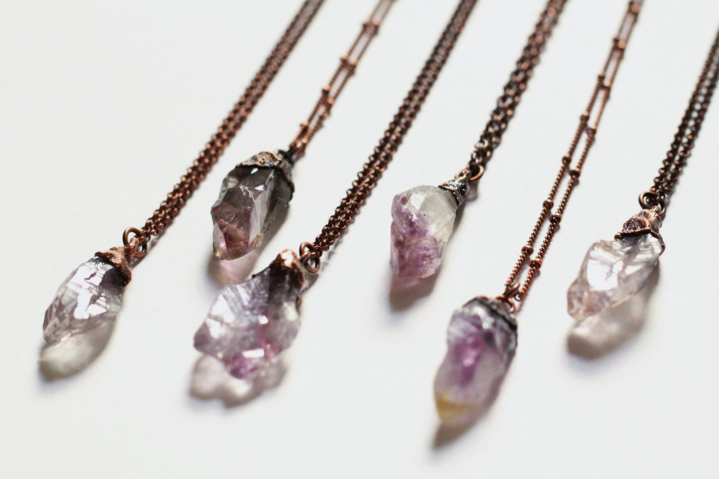 Amethyst Necklace - Brazilian Amethyst Necklaces - Small Amethyst Crystal Necklace