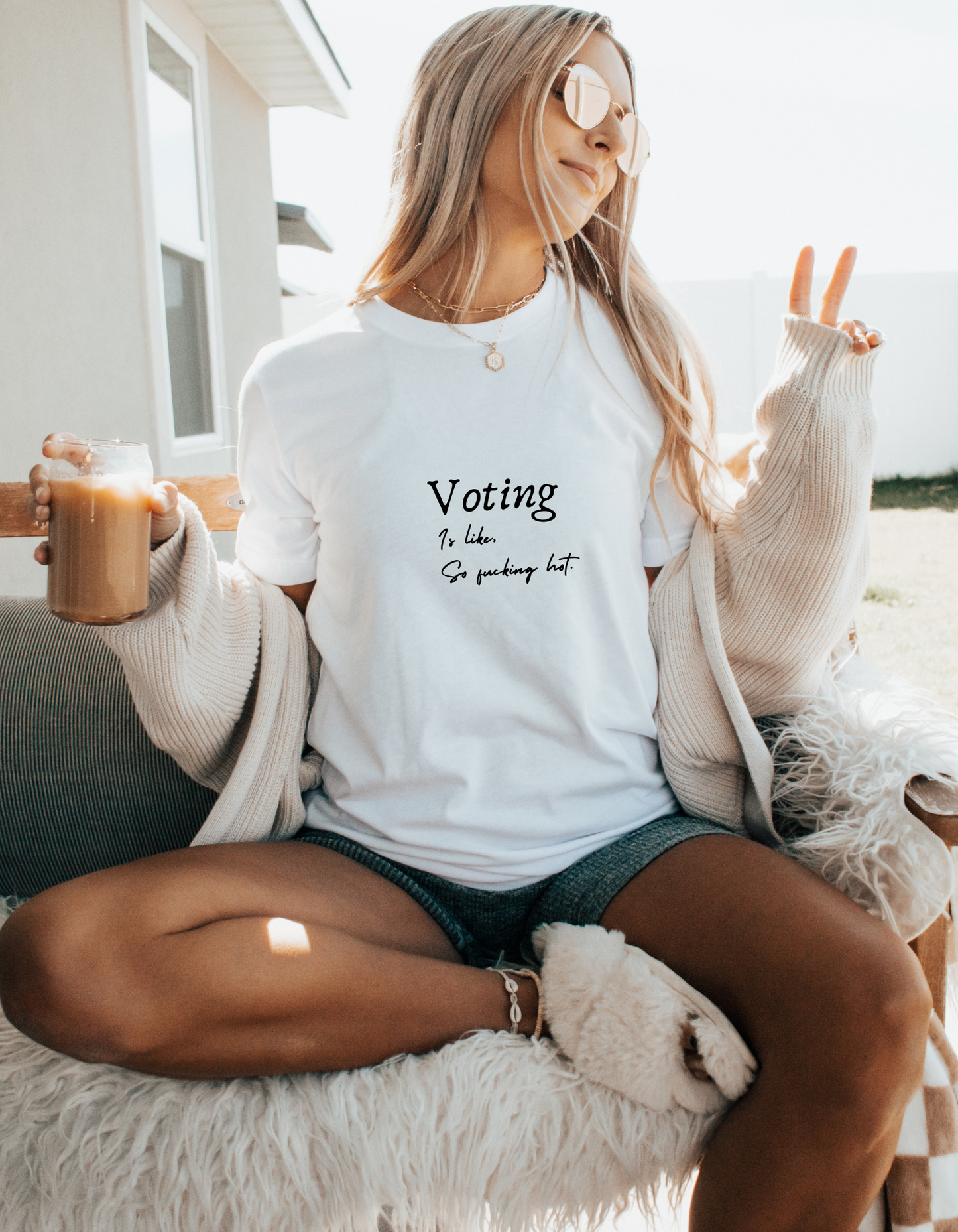 Voting is like, So Fucking Hot - Unisex t-shirt