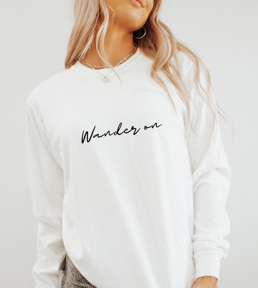 Wander On - Embroidered Unisex Sweatshirt