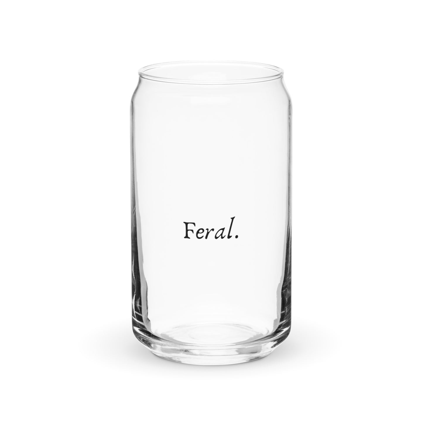 Feral. - Can-shaped glass