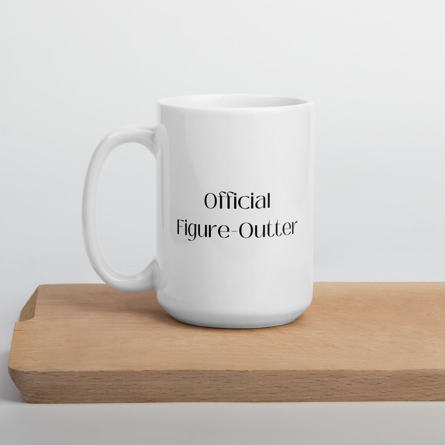 Official Figure-Outter - White glossy mug