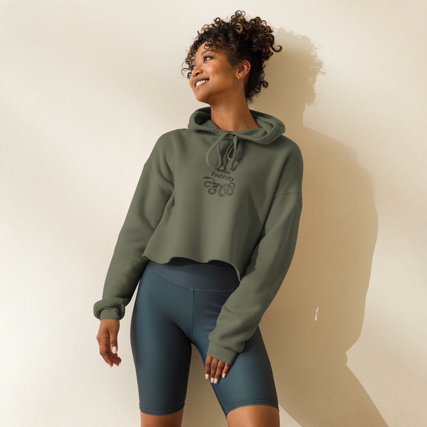 Toxic Positivity - Crop Hoodie