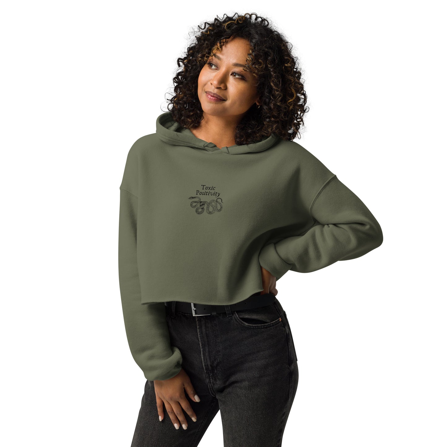 Toxic Positivity - Crop Hoodie