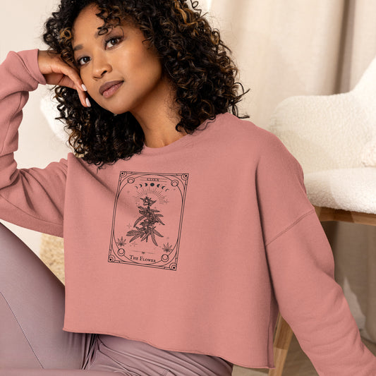 The Flower Tarot Crop Sweatshirt